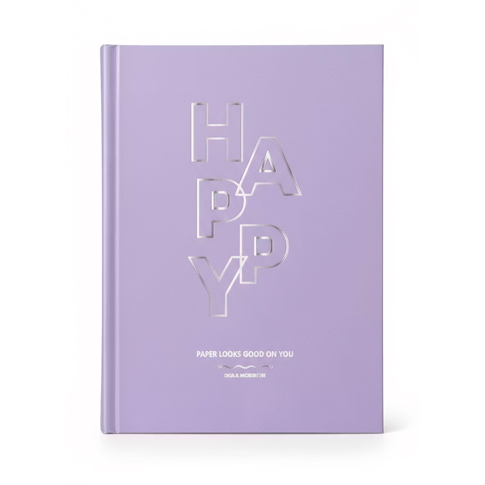 دفتر یادداشت 120 برگ کشدار هپی (برند لانگو)-بنفش.jpg