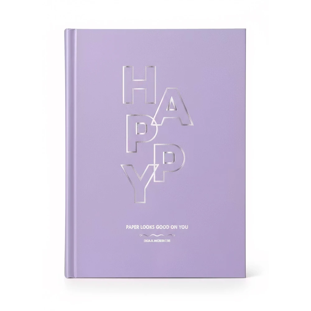 دفتر یادداشت 120 برگ کشدار هپی (برند لانگو)-بنفش.jpg