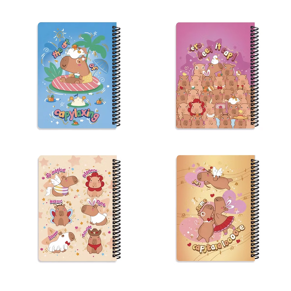 دفتر ۱۰۰ برگ سیمی جلد سخت با استیکر طرح کپی بارا (برند لانگو)-۱.jpg