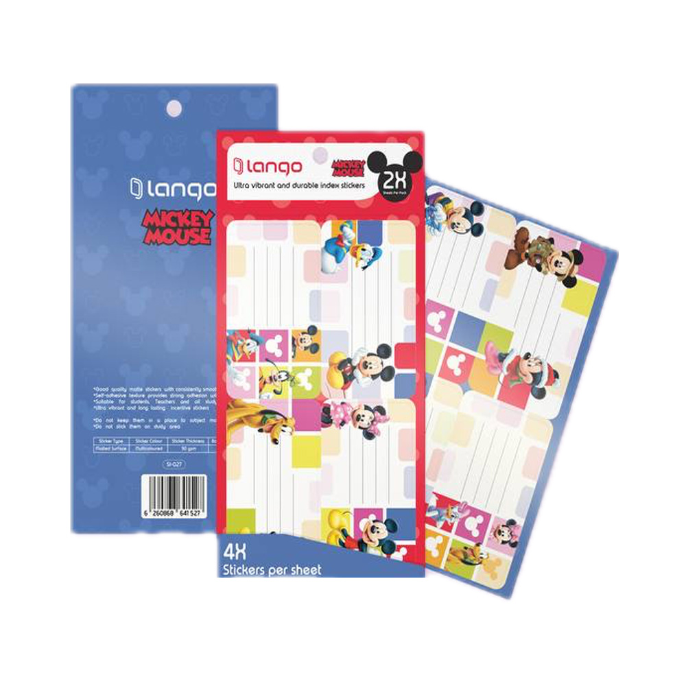 برچسب اسم فانتزی بزرگ طرح میکی موس (برند لانگو)