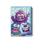 دفتر ۱۰۰ برگ سیمی جلد سخت با استیکر طرح مانسترز ۲ (برند لانگو)-۵.jpg