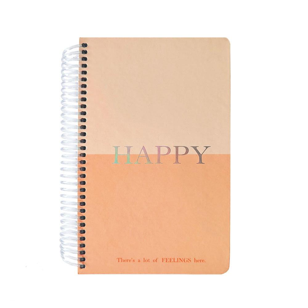 یادداشت 120 برگ طرح هپی اسپیرال (برند لانگو)-گلبهی.jpg