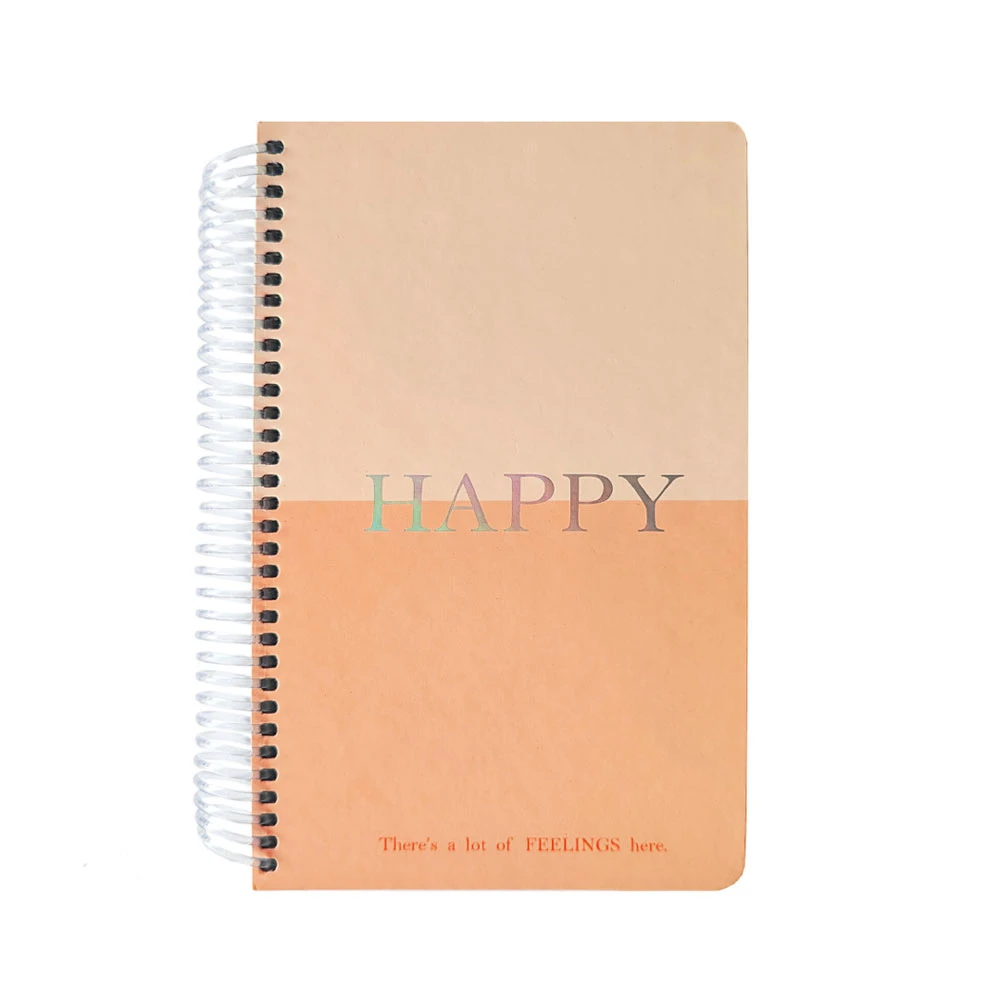 یادداشت 120 برگ طرح هپی اسپیرال (برند لانگو)-گلبهی.jpg