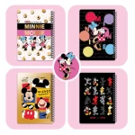 دفتر ۱۰۰ برگ سیمی جلد سخت با استیکر طرح میکی و مینی (برند لانگو)-۱.jpg