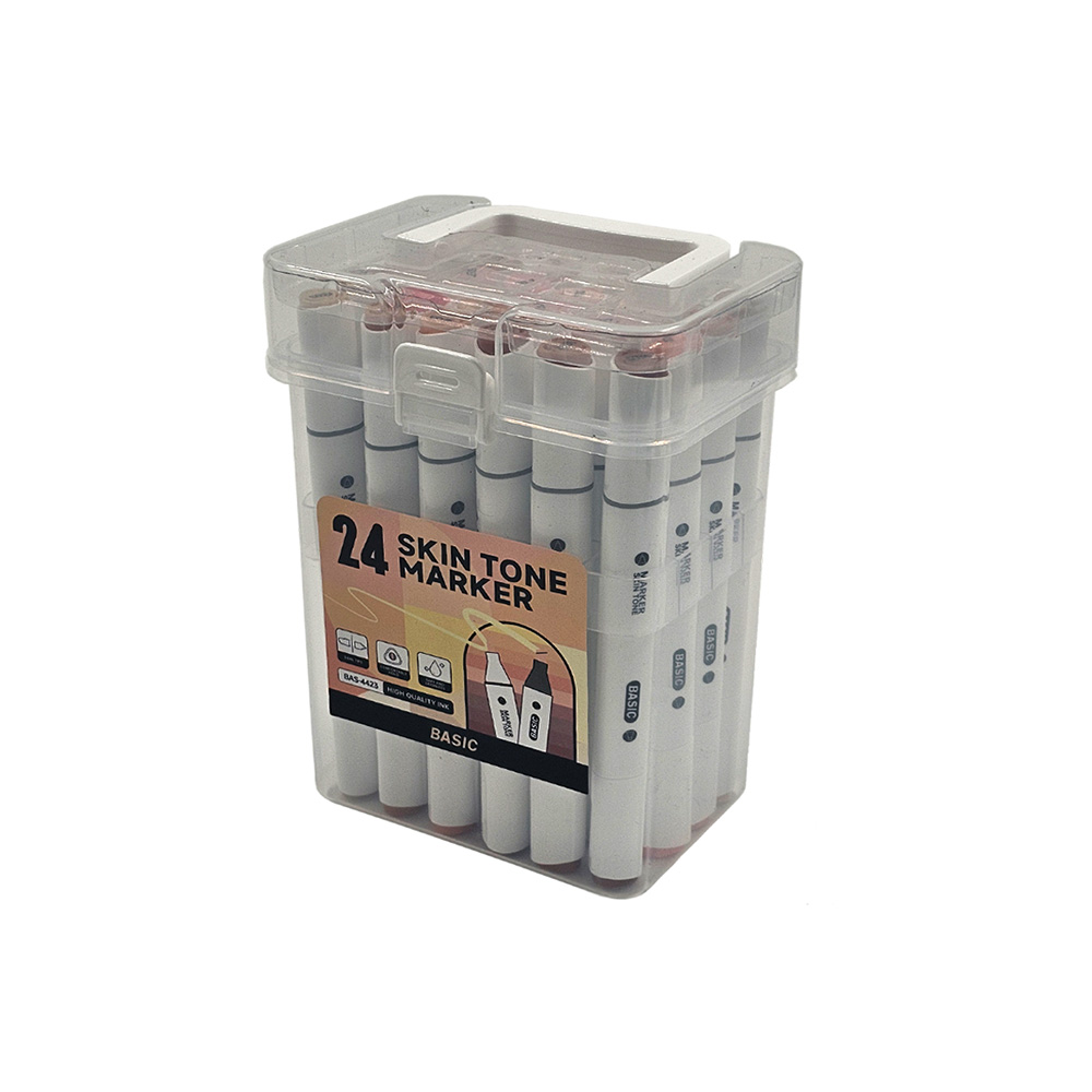 ماژیک راندو رنگ پوست ۲۴ رنگ (برند بیسیک)-۴.jpg