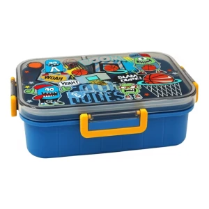 ظرف غذا مستطیل سه قسمتی ۱۲۰۰ میل طرح هیولا (برند وست)