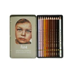 مداد رنگی جعبه فلزی رنگ پوست تیره سری آرتیست (برند آریا)-۳.jpg