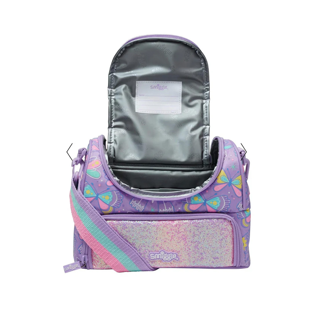 کیف ظرف غذا دوجداره دو زیپ طرح پروانه (برند اسمیگل)-۳.jpg