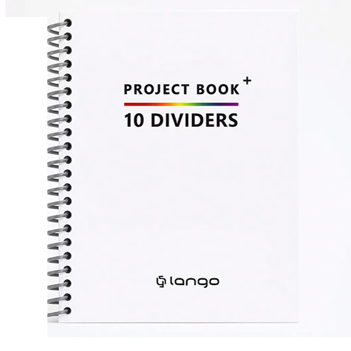 دفتر ۲۰۰ برگ سیمی دیوایدر دار سری پروژه بوک پلاس (برند لانگو) -۱.jpg