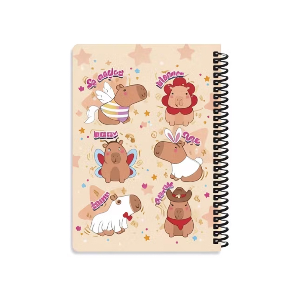 دفتر ۱۰۰ برگ سیمی جلد سخت با استیکر طرح کپی بارا (برند لانگو)-۵.jpg