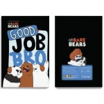 دفتر ۱۰۰ برگ سیمی جلد سخت با استیکر طرح سه خرس (برند لانگو)-۴.jpg