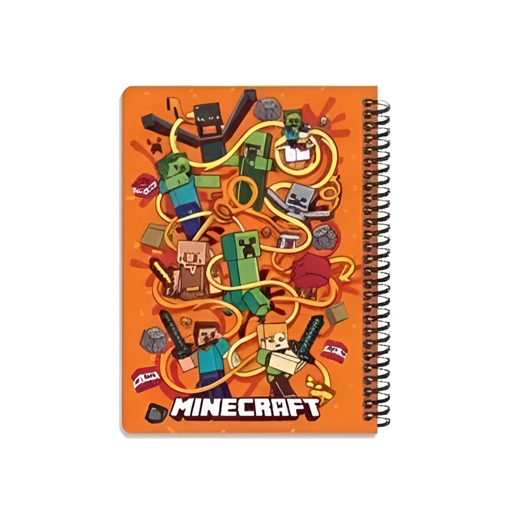 دفتر ۱۰۰ برگ سیمی جلد سخت با استیکر طرح ماینکرفت (برند لانگو)-۱۱.jpg