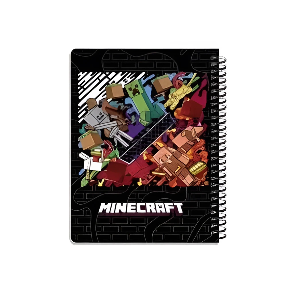 دفتر ۱۰۰ برگ سیمی جلد سخت با استیکر طرح ماینکرفت (برند لانگو)-۱۰.jpg