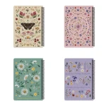 دفتر ۱۰۰ برگ سیمی جلد سخت با استیکر طرح نیچر (برند لانگو)-۱.jpg