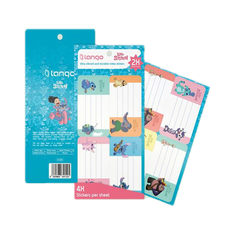 برچسب اسم فانتزی بزرگ طرح لیلو و استیج (برند لانگو)