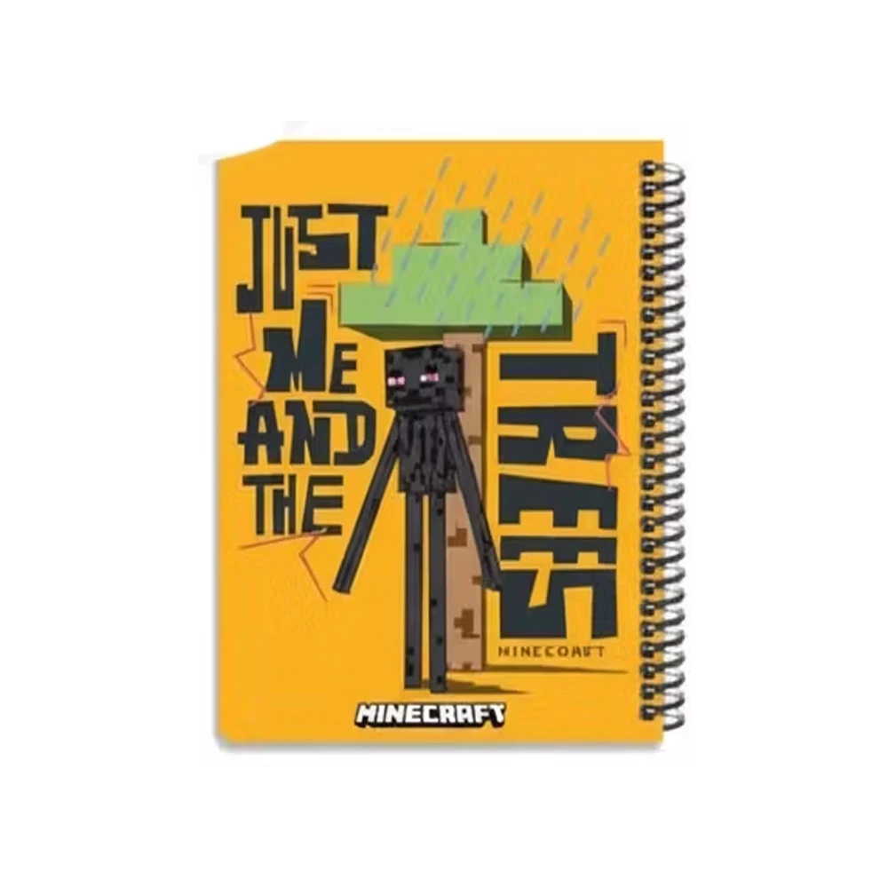 دفتر ۱۰۰ برگ سیمی جلد سخت با استیکر طرح ماینکرفت (برند لانگو)-۵.jpg