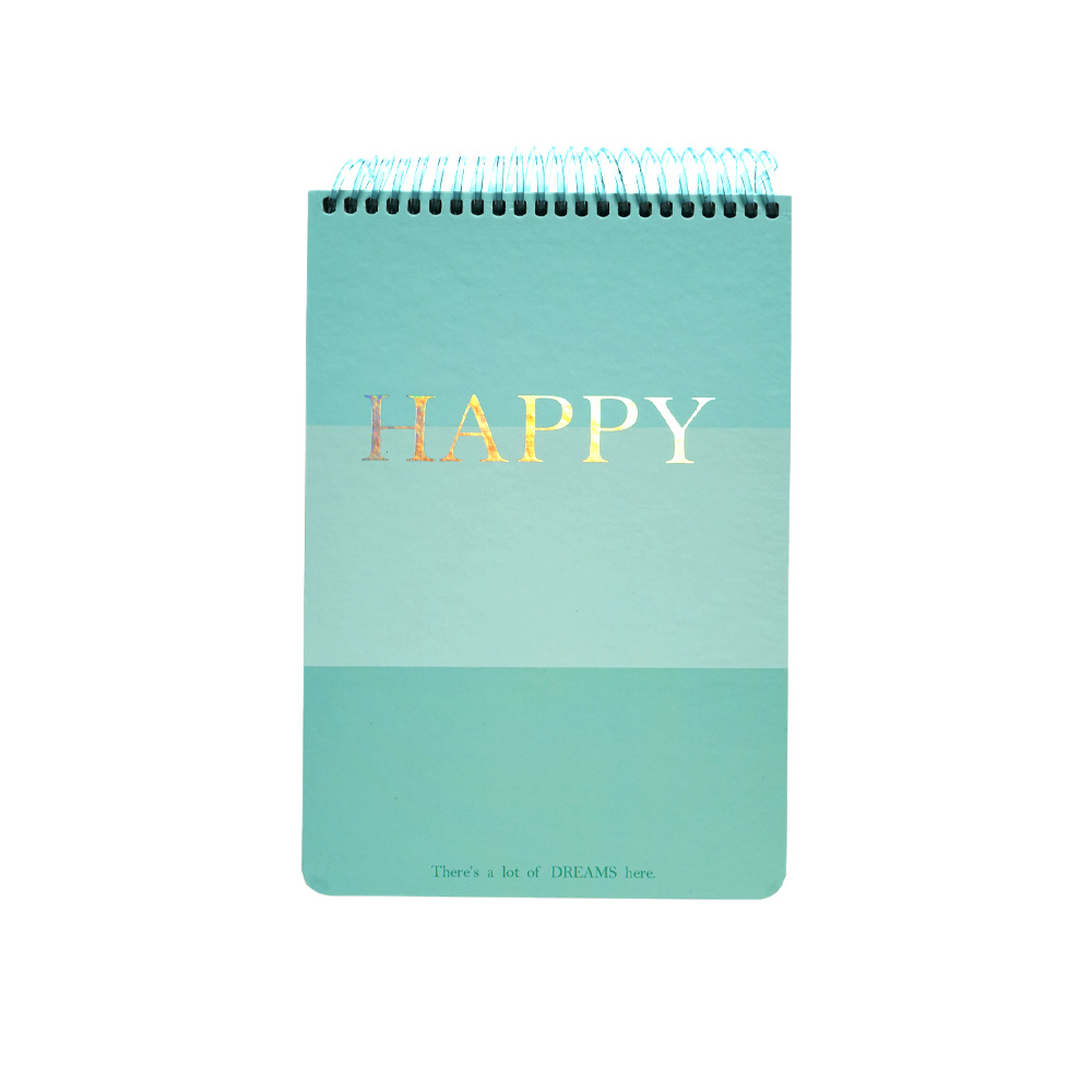 دفتر یادداشت 100 برگ سیمی A5 سری هپی پرونوت (برند لانگو)-سبز.jpg