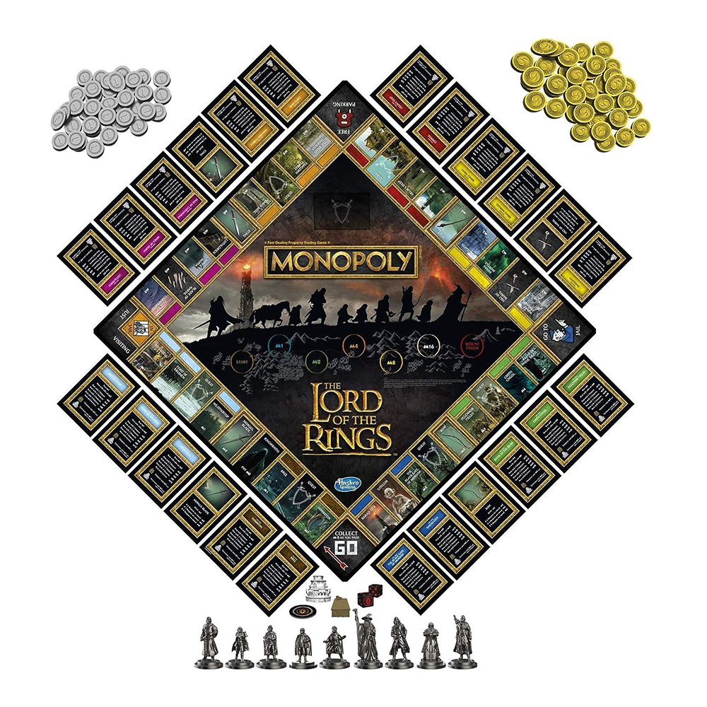 بازی مونوپولی ارباب حلقه ها Monopoly The Lords of The Rings (برند فکرآوران)-۱.png