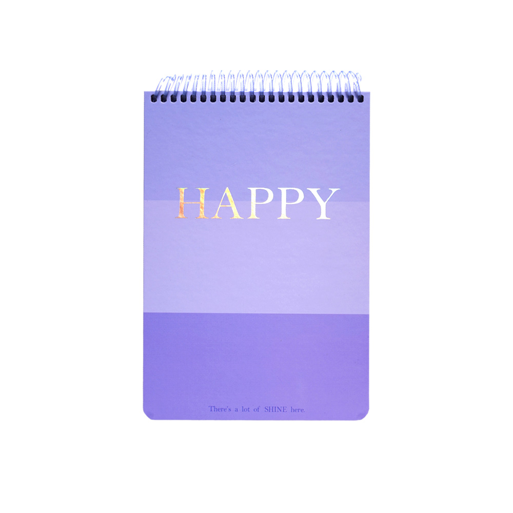 دفتر یادداشت 100 برگ سیمی A5 سری هپی پرونوت (برند لانگو)-بنفش.jpg