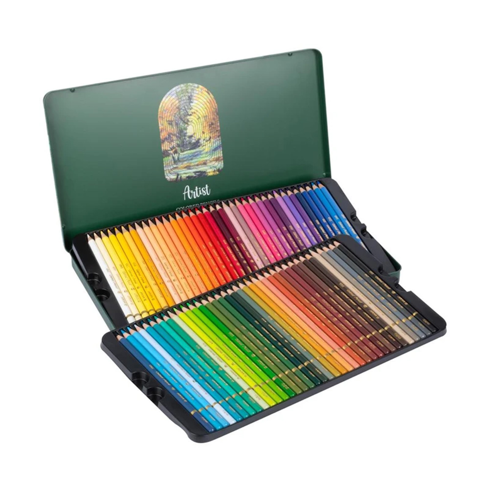 مداد رنگی جعبه فلزی حرفه ای سری آرتیست ۷۲ رنگ (برند آریا)-۲.jpg