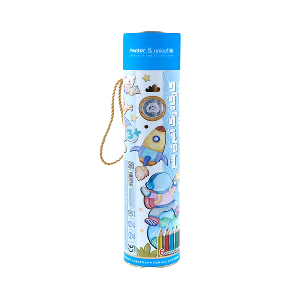 کارگاه نقاشی رولی با تکنیک مدادرنگی قوطی بزرگ پنتر و یونیسف (برند پنتر)