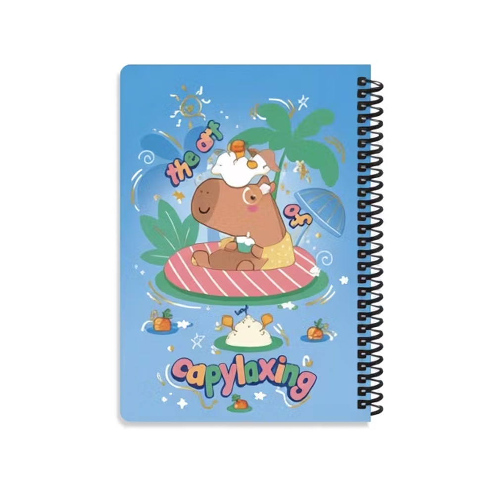 دفتر ۱۰۰ برگ سیمی جلد سخت با استیکر طرح کپی بارا (برند لانگو)-۳.jpg