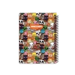 دفتر ۱۰۰ برگ سیمی جلد سخت با استیکر طرح ماینکرفت (برند لانگو)-۸.jpg