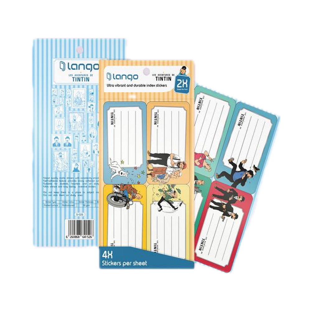 برچسب اسم فانتزی بزرگ طرح تن تن (برند لانگو)