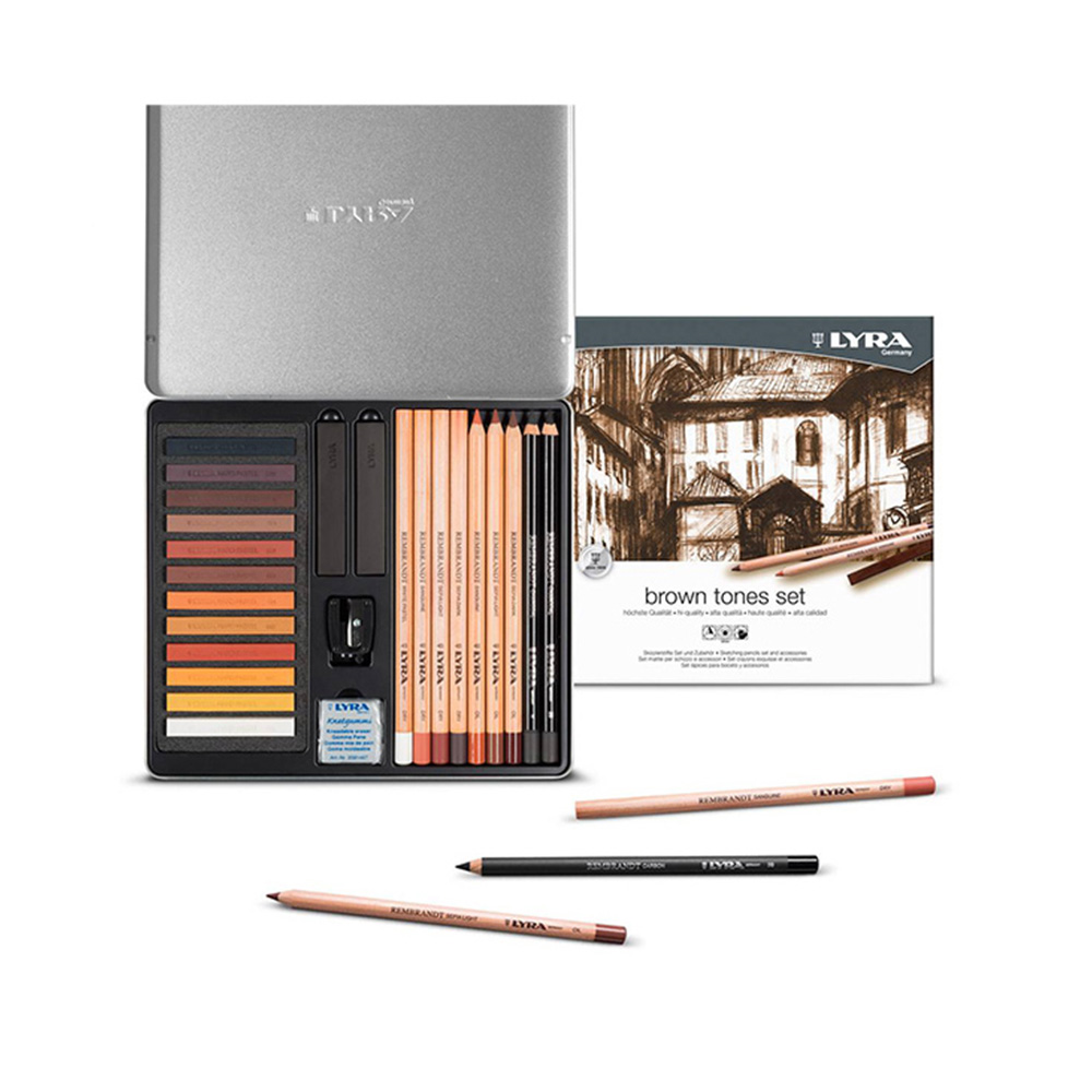 ست طراحی 25 تکه طیف قهوه ای (برند لیرا)