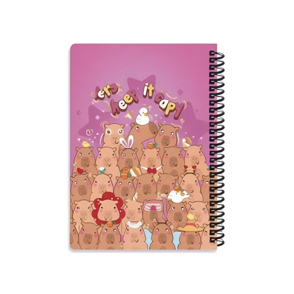 دفتر ۱۰۰ برگ سیمی جلد سخت با استیکر طرح کپی بارا (برند لانگو)-۴.jpg