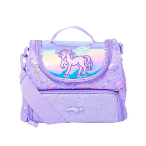 کیف ظرف غذا دوجداره دو زیپ طرح یونیکورن (برند اسمیگل)