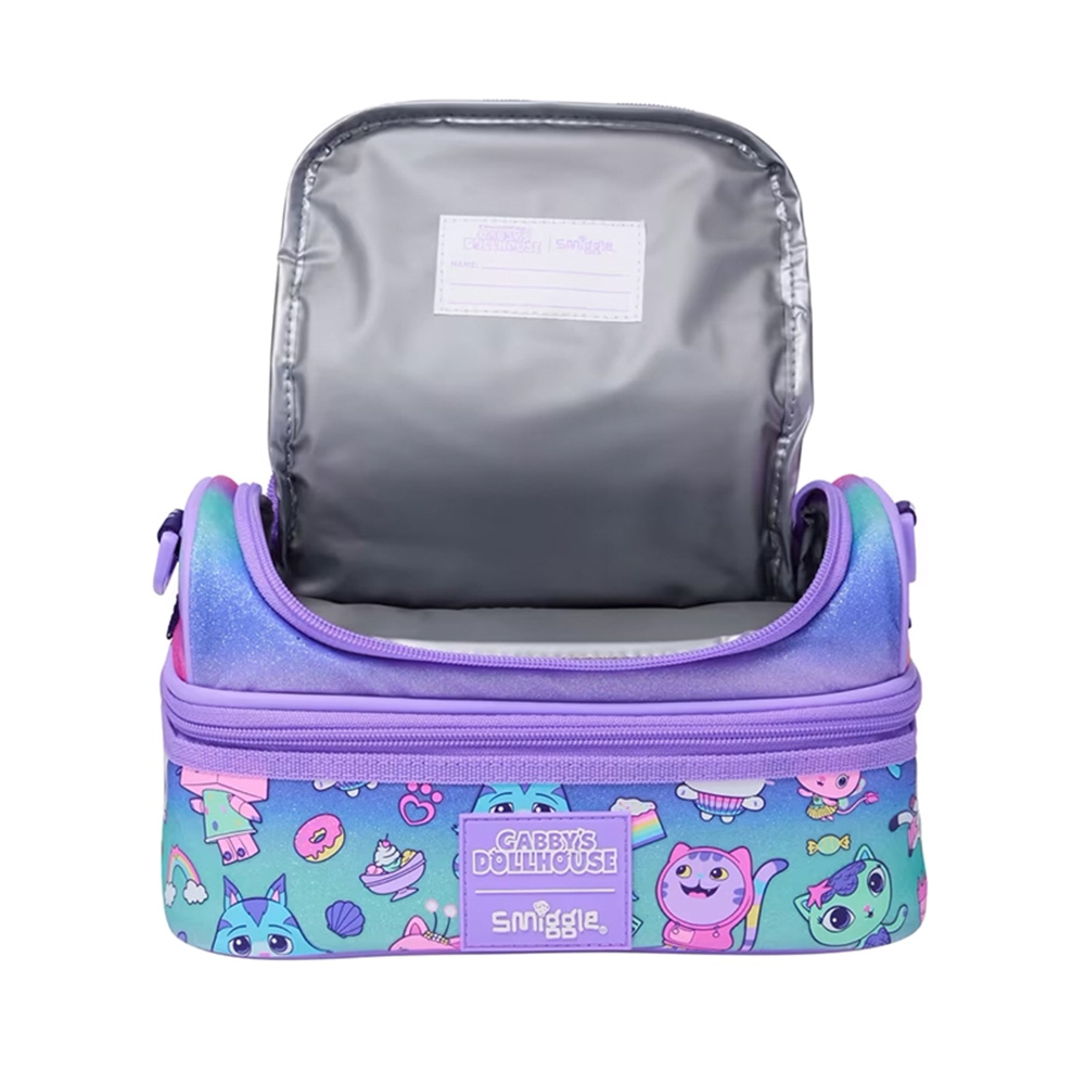 کیف ظرف غذا دوجداره دو زیپ خانه عروسکی گبی (برند اسمیگل) -۳.jpg