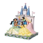 مجسمه پرنسس های دیزنی Princess Group in Front of Castle (برند دیزنی)-2.jpg