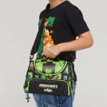 کیف ظرف غذا دوجداره دو زیپ طرح ماینکرفت (برند اسمیگل)-۱.jpg