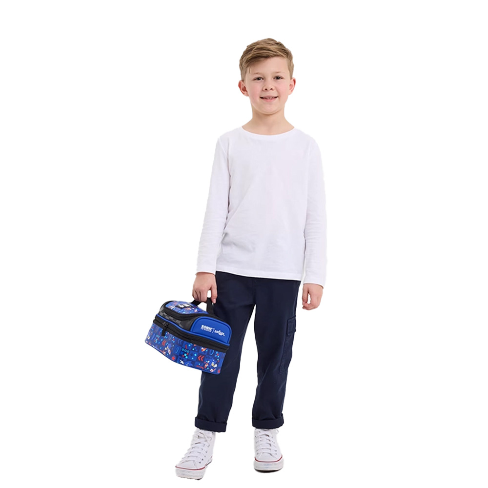 کیف ظرف غذا دوجداره دو زیپ طرح سونیک (برند اسمیگل)-۱.jpg