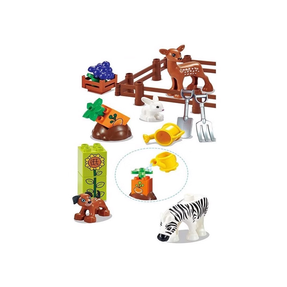 لگو دوپلو ۱۰۹ تکه طرح باغ وحش Joyful Farm Live Zone (برند اسمونو)-2.jpg