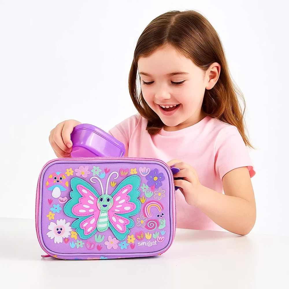 کیف ظرف غذا طرح پروانه (برند اسمیگل)-۳.jpg