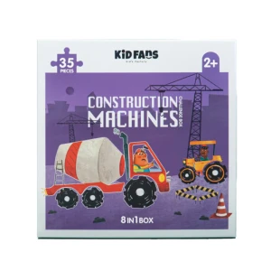 پازل کودک ۳۵ تکه مدل Construction Machines (برند کیدزفنز)