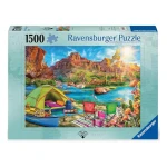 پازل ۱۵۰۰ تکه طرح کمپ در کنار رودخانه Canyon Camping (برند رونزبرگر)-۴.jpg