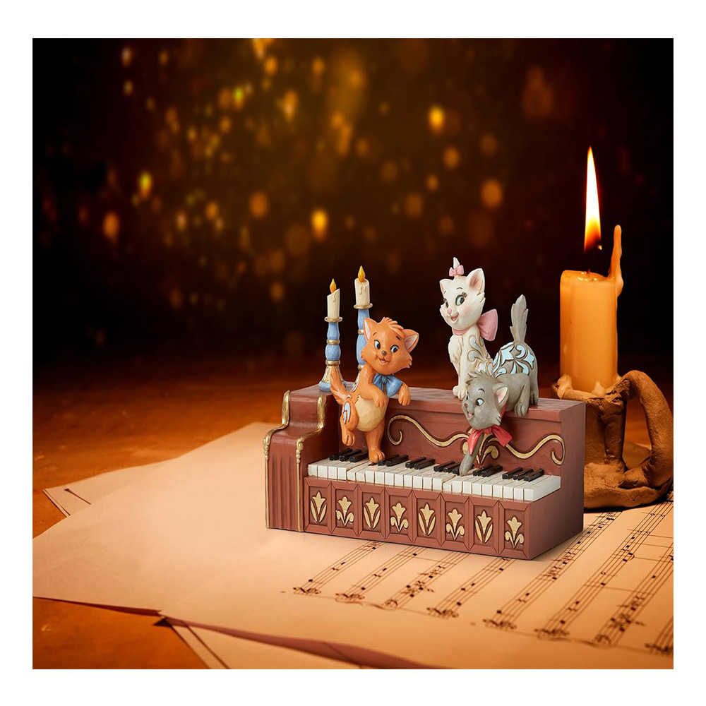 مجسمه گربه های اشرافی روی پیانو Aristocats Kittens on Piano (برند دیزنی)-۲.jpg