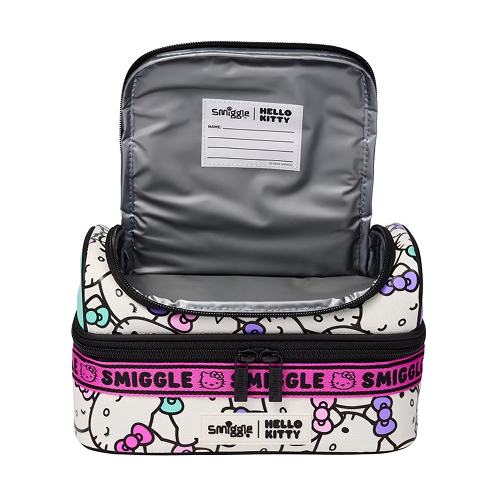 کیف ظرف غذا دوجداره دو زیپ طرح هلو کیتی (برند اسمیگل)-۲.jpg