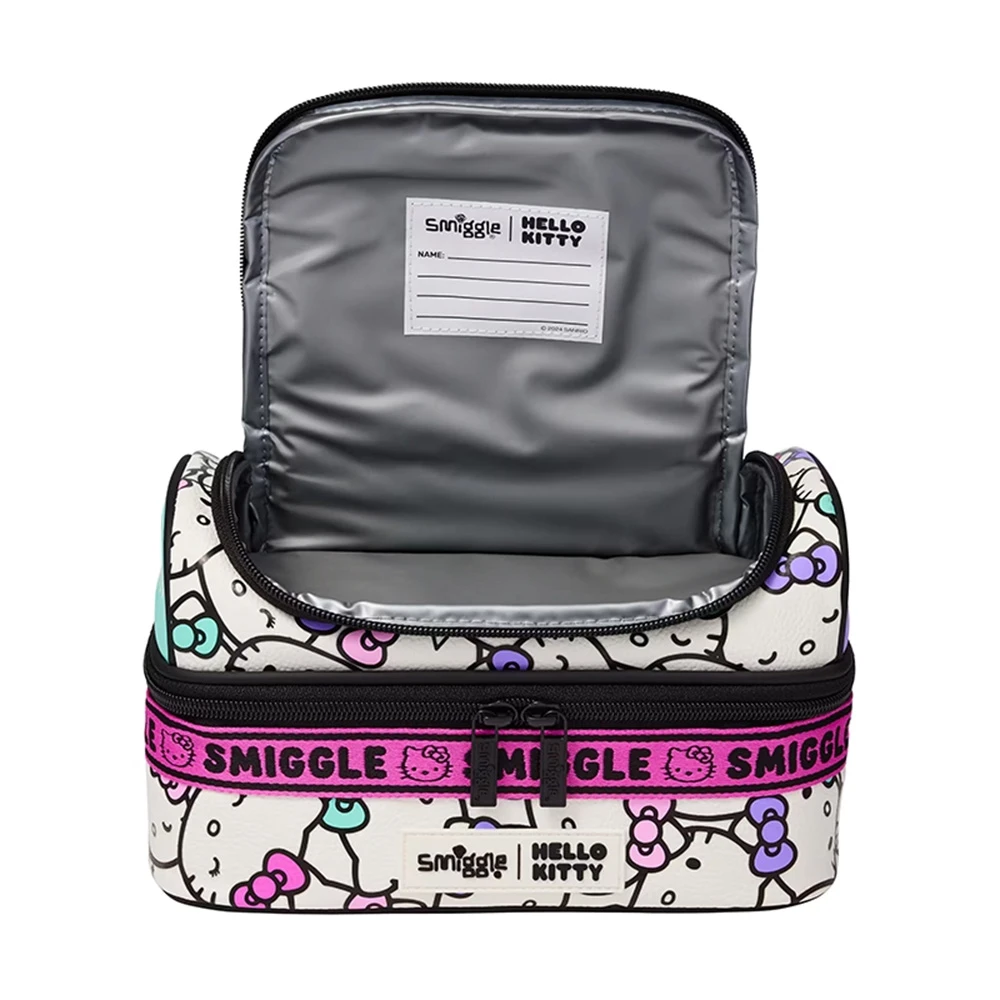 کیف ظرف غذا دوجداره دو زیپ طرح هلو کیتی (برند اسمیگل)-۲.jpg