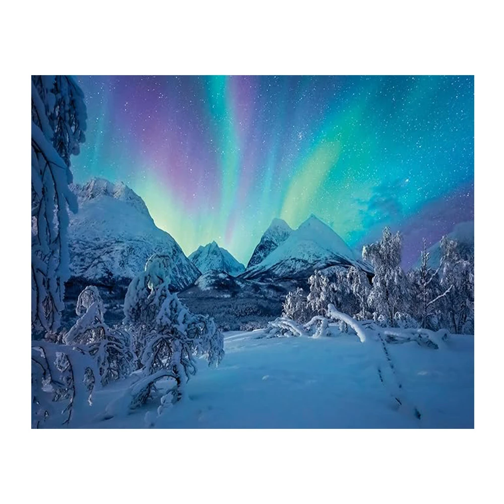 پازل ۱۵۰۰ تکه طرح رقص نورهای شمالی Northern Lights Dance (برند رونزبرگر) -۴.jpg