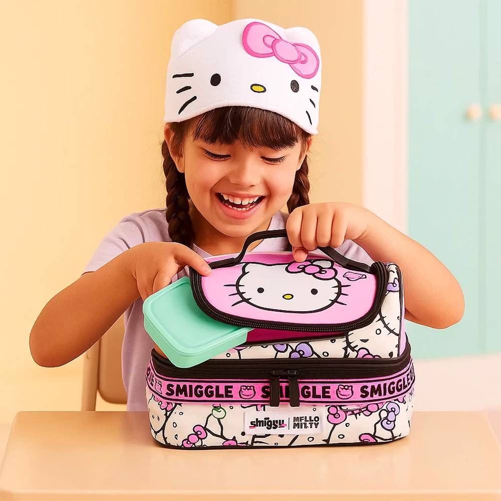 کیف ظرف غذا دوجداره دو زیپ طرح هلو کیتی (برند اسمیگل)-3.jpg