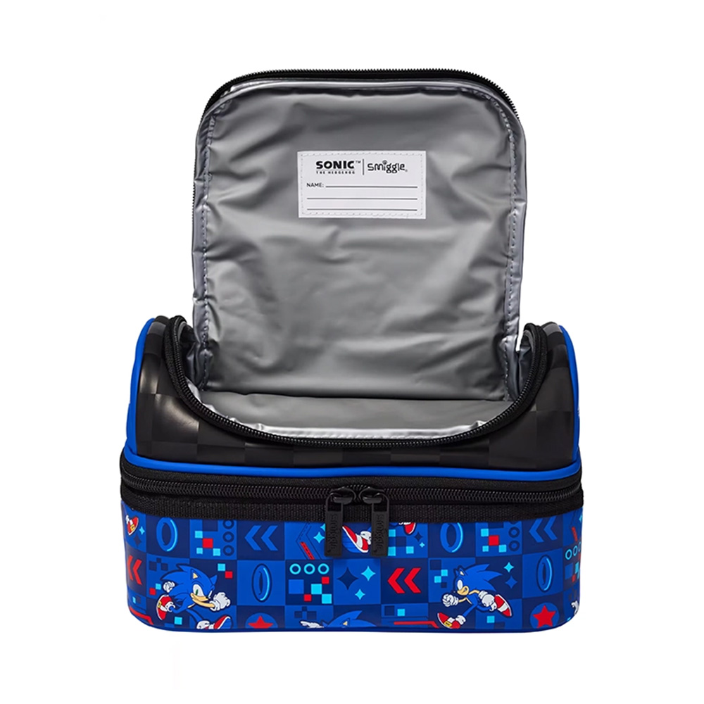 کیف ظرف غذا دوجداره دو زیپ طرح سونیک (برند اسمیگل)-۲.jpg