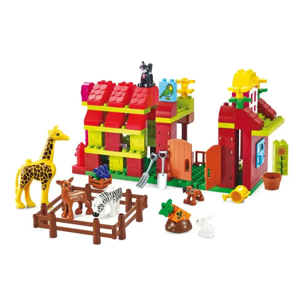لگو دوپلو ۱۰۹ تکه طرح باغ وحش Joyful Farm Live Zone (برند اسمونو)-3.jpg