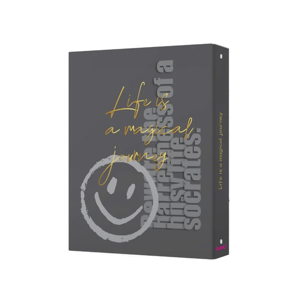 دفتر کلاسوری ۱۰۰ برگ ۶ حلقه جلد سخت A5 سری گود وایبز (برند الند)-۲.jpg