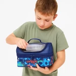 کیف ظرف غذا دوجداره دو زیپ طرح فوتبال (برند اسمیگل)-۱.jpg