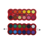 آبرنگ 24 رنگ جعبه طلقی سری School (برند فونزل) -۱.jpg