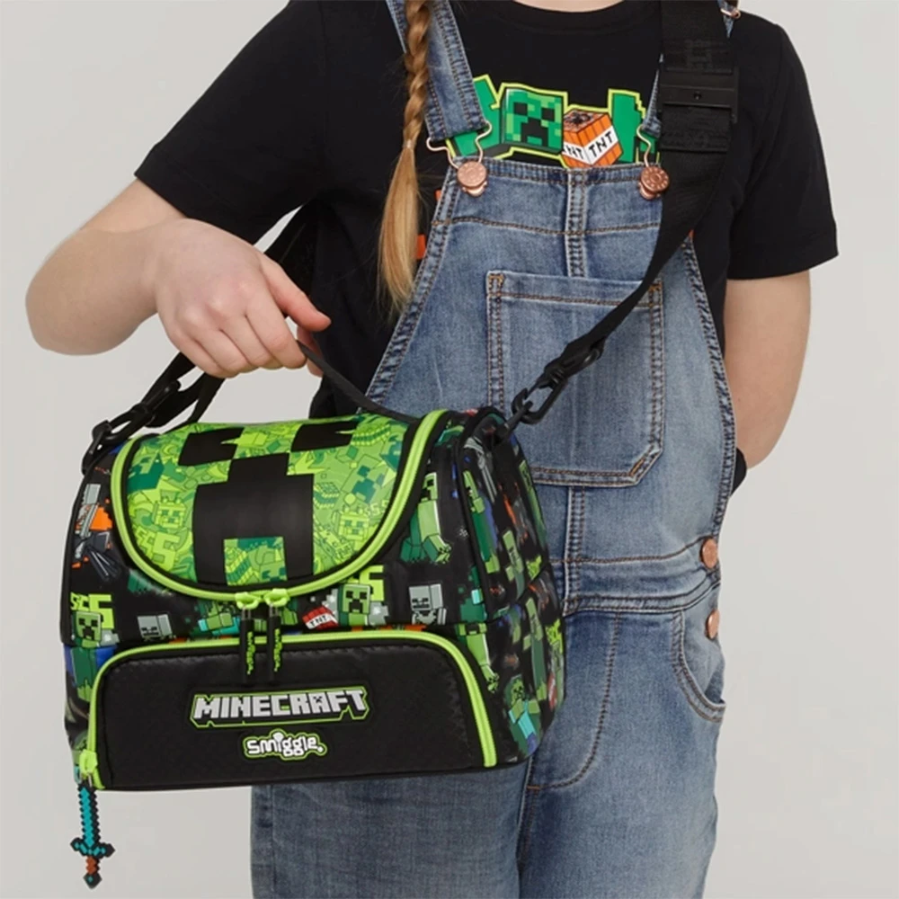 کیف ظرف غذا دوجداره دو زیپ طرح ماینکرفت (برند اسمیگل)-۲.jpg